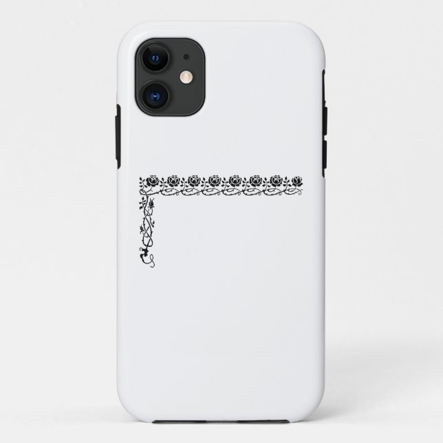 Coques Case-Mate iPhone fleuron de bordure d'angle (Dos)