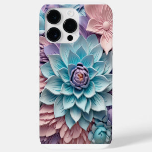 COQUE Case-Mate iPhone FLEURS 3D EN PAPIER DE COULEUR VIOLET ROSE BLEU