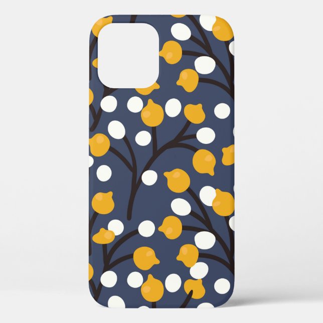 Coques Case-Mate iPhone Fleurs Abstraites et motif feuille (Verso)