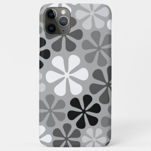 Case-Mate iPhone Case Fleurs Abstraites Gris noir blanc