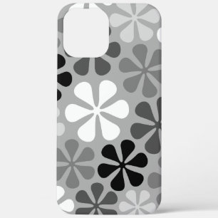 Case-Mate iPhone Case Fleurs Abstraites Gris noir blanc