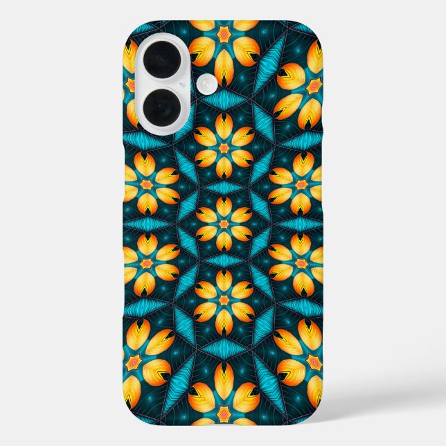 Coques Case-Mate iPhone Fleurs Abstraites jaunes (Verso)