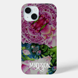 Coque Case-Mate iPhone fleurs Abstraites psychédéliques roses