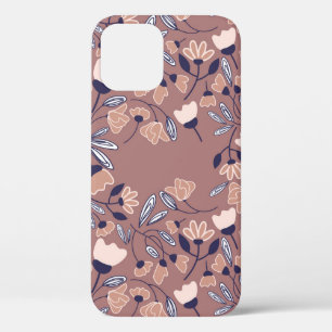 Case-Mate iPhone Case Fleurs Abstraites sans couture motif. Dorsaire col