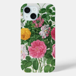 Coque Pour iPhone 15 Fleurs anciennes en fleurs, roses de jardin de pri