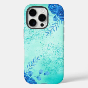 Coque iPhone 16 Pro Fleurs aquarelles cerises