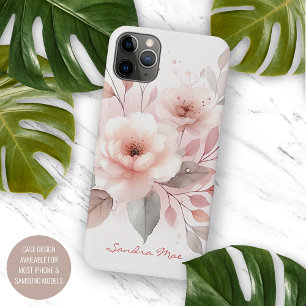 Case-Mate iPhone Case Fleurs aquarelles délicates de classe sophistiquée