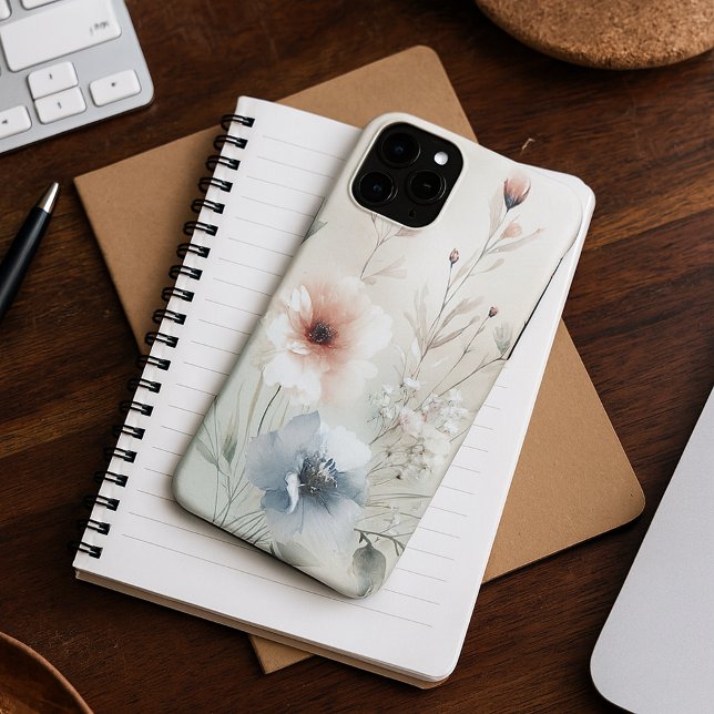 Coques Case-Mate iPhone Fleurs aquarelles délicates et sophistiquées (Créateur téléchargé)