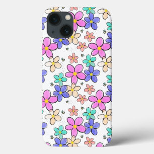 Case-Mate iPhone Case fleurs arc-en-ciel colorées lumineuses abeilles bo