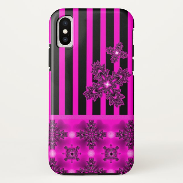 Coques Case-Mate iPhone Fleurs Artdeco dans le style rétro (Dos)
