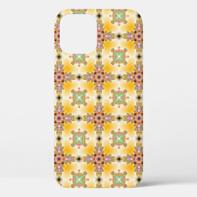 Coques Case-Mate iPhone Fleurs Artdeco dans le style rétro (Verso)