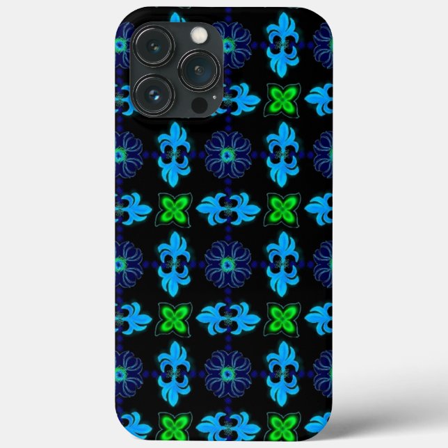 Coques Case-Mate iPhone Fleurs Artdeco dans le style rétro (Verso)