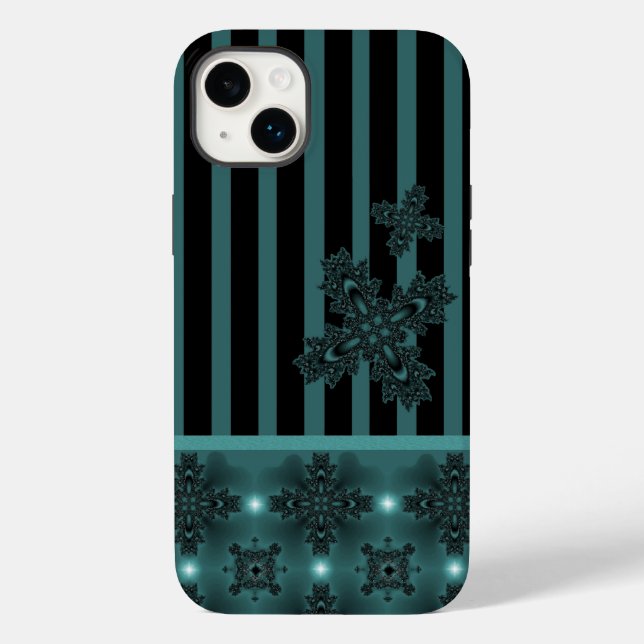 Coques Case-Mate iPhone Fleurs Artdeco dans le style rétro (Verso)