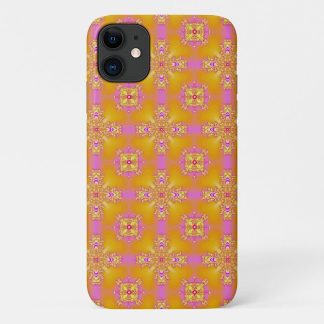 Coques Case-Mate iPhone Fleurs Artdeco dans le style rétro (Dos)