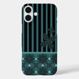 Coque Pour iPhone 16 Plus Fleurs Artdeco dans le style rétro