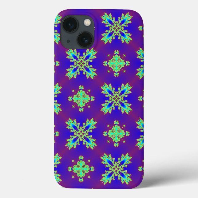Coques Case-Mate iPhone Fleurs Artdeco dans le style rétro (Verso)