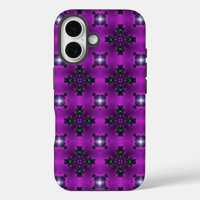 Coques Case-Mate iPhone Fleurs Artdeco dans le style rétro (Verso)