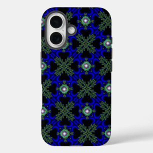 Coque Pour iPhone 16 Fleurs Artdeco dans le style rétro