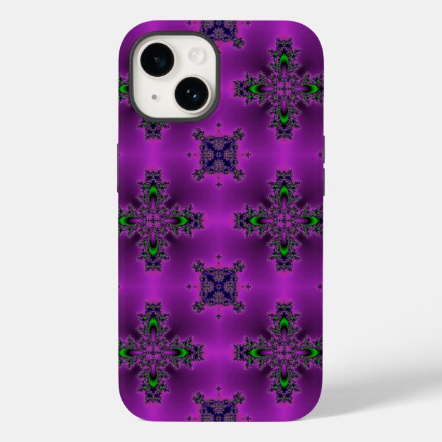 Coques Case-Mate iPhone Fleurs Artdeco dans le style rétro (Verso)