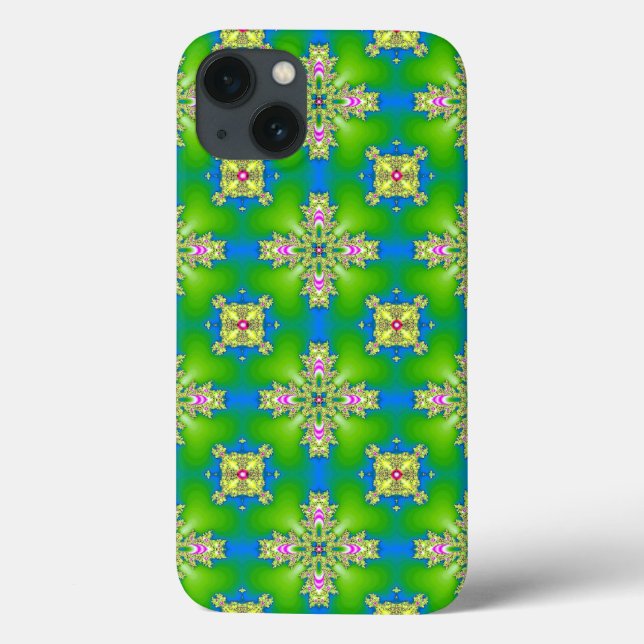 Coques Case-Mate iPhone Fleurs Artdeco dans le style rétro (Verso)