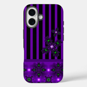 Coque Pour iPhone 16 Fleurs Artdeco dans le style rétro