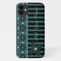 Fleurs Artdeco en style Rétro, Ajouter votre nom