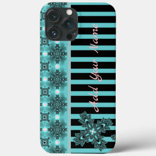 Case-Mate iPhone Case Fleurs Artdeco en style Rétro, Ajouter votre nom