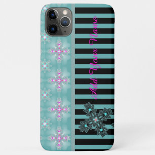Case-Mate iPhone Case Fleurs Artdeco en style Rétro, Ajouter votre nom