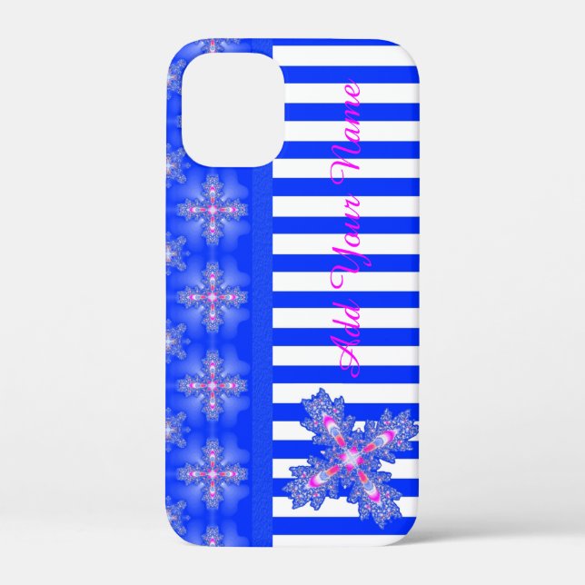 Coques Case-Mate iPhone Fleurs Artdeco en style Rétro, Ajouter votre nom (Verso)