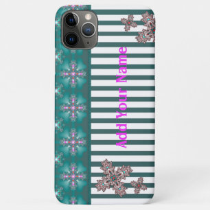 Case-Mate iPhone Case Fleurs Artdeco en style Rétro, Ajouter votre nom