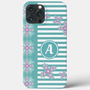 Case-Mate iPhone Case Fleurs Artdeco en style rétro avec monogramme