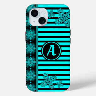 Coque Case-Mate iPhone Fleurs Artdeco en style rétro avec monogramme