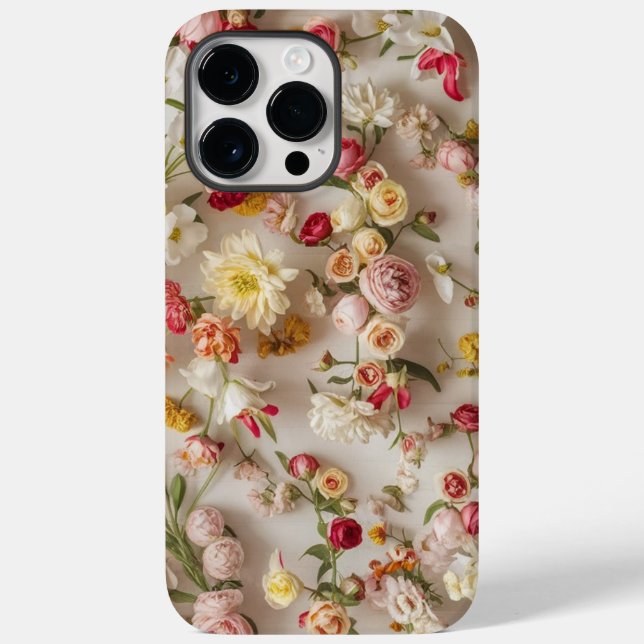 Coques Case-Mate iPhone Fleurs blanches chic esthétiques (Verso)