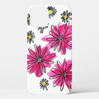 Case-Mate iPhone Case Fleurs blanches et roses