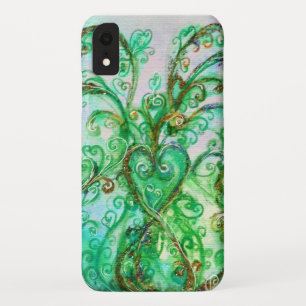Case-Mate iPhone Case FLEURS BLANCHES vert turquoise clair blanc