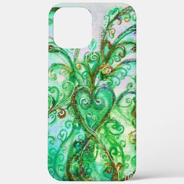 Coques Case-Mate iPhone FLEURS BLANCHES vert turquoise clair blanc (Verso)
