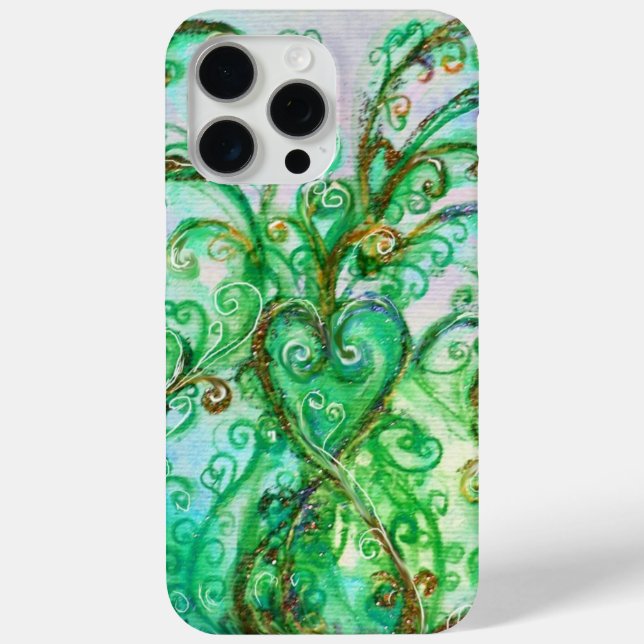 Coques Case-Mate iPhone FLEURS BLANCHES vert turquoise clair blanc (Verso)