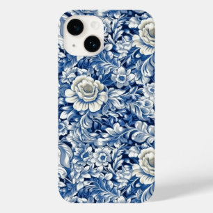 Coque Case-Mate iPhone Fleurs bleues Indigo