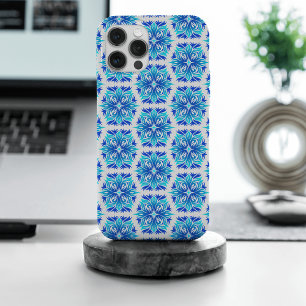 Coque Case-Mate iPhone Fleurs bleues, motif de fleurs, motif floral