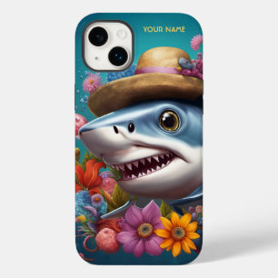 Coque Case-Mate iPhone Fleurs Casquettes Imaginaires de requin mignons