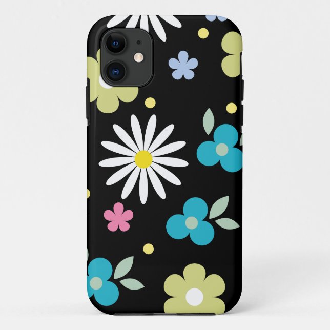 Coques Case-Mate iPhone Fleurs colorées (Dos)