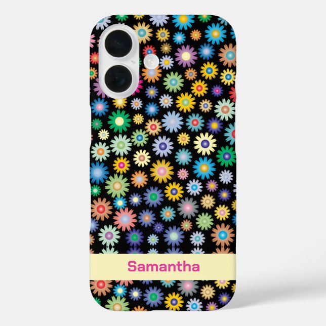 Coques Case-Mate iPhone Fleurs colorées (Verso)