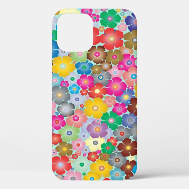 Coques Case-Mate iPhone Fleurs colorées (Verso)