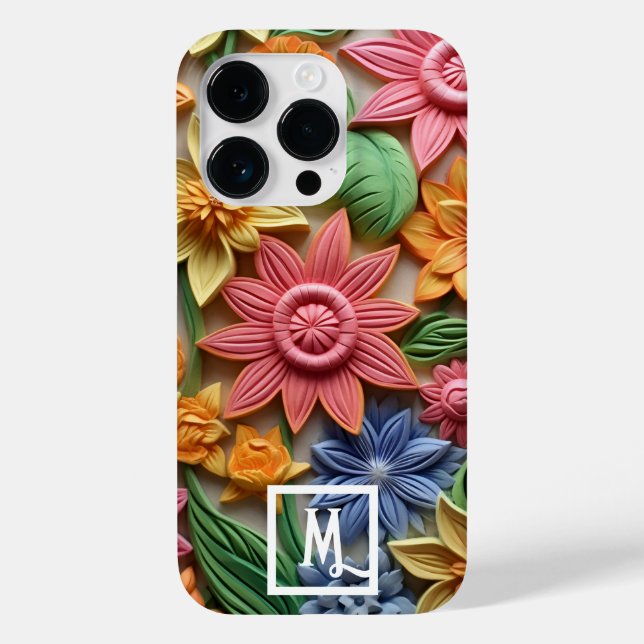 Coques Case-Mate iPhone Fleurs colorées (Verso)