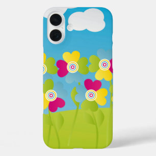 Coque Pour iPhone 16 Plus Fleurs colorées