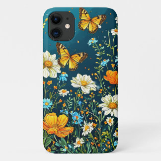 Case-Mate iPhone Case Fleurs colorées et papillons Printemps Floral