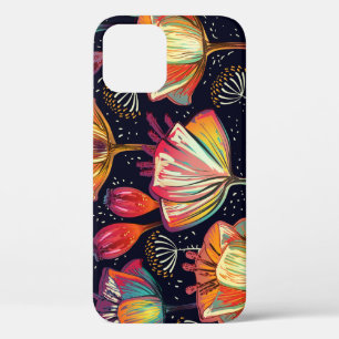 Case-Mate iPhone Case Fleurs colorées Plante Motif Vintage
