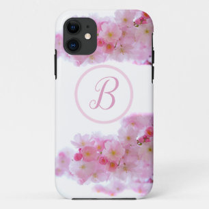 Fleurs coques iphone en fleurs de cerisier avec in