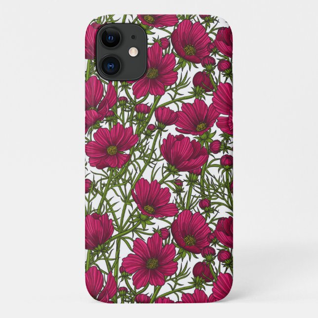 Coques Case-Mate iPhone Fleurs Cosmos roses (Dos)