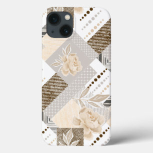 Case-Mate iPhone Case Fleurs crème sur fond blanc